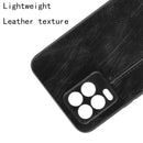 For OPPO Realme 8 4G / Realme 8 Pro Shockproof Sewing Cow Pattern Skin PC + PU + TPU Case(Black)