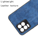 For OPPO Realme 8 4G / Realme 8 Pro Shockproof Sewing Cow Pattern Skin PC + PU + TPU Case(Blue)