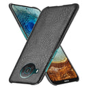 For Nokia X10 / X20 Shockproof Crocodile Texture PC + PU Case(Black)