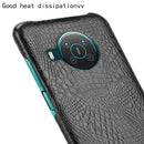 For Nokia X10 / X20 Shockproof Crocodile Texture PC + PU Case(Black)