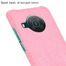 For Nokia X10 / X20 Shockproof Crocodile Texture PC + PU Case(Pink)