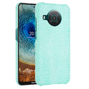 For Nokia X10 / X20 Shockproof Crocodile Texture PC + PU Case(Light Green)