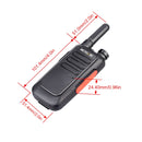 1 Pair RETEVIS RT669 0.5W PMR446 16CHS License-free Two Way Radio Handheld Walkie Talkie, EU Plug(Black)