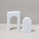 Cuboid Door Combo Kits Geometric Cube Solid Color Photography Photo Background Table Shooting Foam Props(White)
