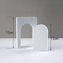 Cuboid Door Combo Kits Geometric Cube Solid Color Photography Photo Background Table Shooting Foam Props(White)
