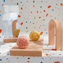 7.6 x 6cm Cylinder Geometric Cube Solid Color Photography Photo Background Table Shooting Foam Props(Flesh Color)