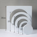 Round Combo Kits Geometric Cube Solid Color Photography Photo Background Table Shooting Foam Props(White)
