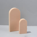 2 x Door Combo Kits Geometric Cube Solid Color Photography Photo Background Table Shooting Foam Props(Flesh Color)