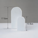 2 x Door Combo Kits Geometric Cube Solid Color Photography Photo Background Table Shooting Foam Props(White)