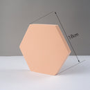 18 x 2cm Hexagon Geometric Cube Solid Color Photography Photo Background Table Shooting Foam Props(Flesh Color)