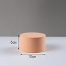 10 x 6cm Cylinder Geometric Cube Solid Color Photography Photo Background Table Shooting Foam Props(Flesh Color)