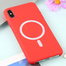 Nano Silicone Full Coverage Shockproof Magsafe Case For iPhone X / XS(Red)