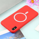 Nano Silicone Full Coverage Shockproof Magsafe Case For iPhone X / XS(Red)