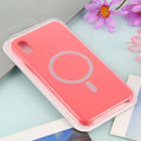 Nano Silicone Full Coverage Shockproof Magsafe Case For iPhone X / XS(Pink Red)