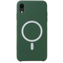 Nano Silicone Full Coverage Shockproof Magsafe Case For iPhone XR(Deep Green)