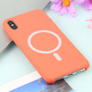 Nano Silicone Full Coverage Shockproof Magsafe Case For iPhone XR(Orange)