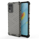 For OPPO A54 4G Shockproof Honeycomb PC + TPU Case(Black)