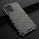 For OPPO A54 4G Shockproof Honeycomb PC + TPU Case(Black)