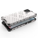 For OPPO Realme C21 Shockproof Honeycomb PC + TPU Case(White)
