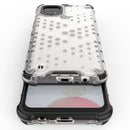 For OPPO Realme C21 Shockproof Honeycomb PC + TPU Case(White)
