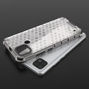 For OPPO Realme C21 Shockproof Honeycomb PC + TPU Case(White)