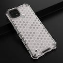 For OPPO Realme C21 Shockproof Honeycomb PC + TPU Case(White)