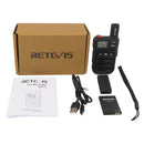 RETEVIS RB615 0.5W EU Frequency PMR446 16CHS License-free Two Way Radio Handheld Walkie Talkie with Vibration Wireless Cloning Function(Black)