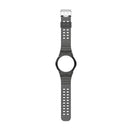 For Huawei Watch GT 2 46mm Silicone Integrated Translucent Watch Band(Black)