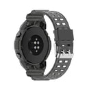 For Huawei Watch GT 2 46mm Silicone Integrated Translucent Watch Band(Black)