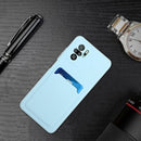 For Xiaomi Redmi Note 10 5G Card Slot Design Shockproof TPU Protective Case(Sky Blue)