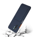For Xiaomi Redmi Note 10 Pro Card Slot Design Shockproof TPU Protective Case(Dark Blue)