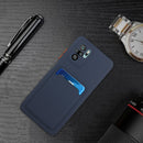 For Xiaomi Redmi Note 10 Pro Card Slot Design Shockproof TPU Protective Case(Dark Blue)