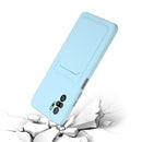 For Xiaomi Redmi Note 10 Pro Card Slot Design Shockproof TPU Protective Case(Sky Blue)
