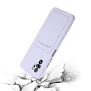 For Xiaomi Redmi Note 10 Pro Card Slot Design Shockproof TPU Protective Case(Purple)
