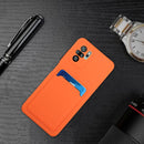 For Xiaomi Redmi Note 10 Pro Card Slot Design Shockproof TPU Protective Case(Orange)