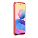 For Xiaomi Redmi Note 10 Pro Card Slot Design Shockproof TPU Protective Case(Plum Red)