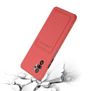 For Xiaomi Redmi Note 10 Pro Card Slot Design Shockproof TPU Protective Case(Plum Red)