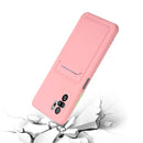 For Xiaomi Redmi Note 10 Pro Card Slot Design Shockproof TPU Protective Case(Pink)