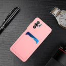 For Xiaomi Redmi Note 10 Pro Card Slot Design Shockproof TPU Protective Case(Pink)