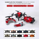 Sunnylife 4 in 1 PVC Anti-Scratch Decal Skin Wrap Stickers Kits for DJI FPV Drone & Goggles V2 & Remote Control & Rocker(Beetle)