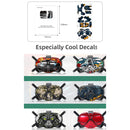 Sunnylife 4 in 1 PVC Anti-Scratch Decal Skin Wrap Stickers Kits for DJI FPV Drone & Goggles V2 & Remote Control & Rocker(Flame Dragon)