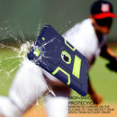 Contrast Color Robot Shockproof Silicone + PC Protective Case with Holder For iPad 9.7 (2017) / (2018)(Navy Blue + Yellow Green)