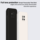 For Huawei Mate 20 Pro Solid Color Imitation Liquid Silicone Straight Edge Dropproof Full Coverage Protective Case(Black)