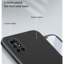 For Huawei nova 8 5G Solid Color Imitation Liquid Silicone Straight Edge Dropproof Full Coverage Protective Case(White)