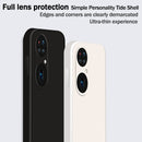 For Huawei P50 Pro Solid Color Imitation Liquid Silicone Straight Edge Dropproof Full Coverage Protective Case(Matcha Green)
