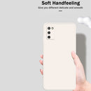 For Samsung Galaxy A02s Solid Color Imitation Liquid Silicone Straight Edge Dropproof Full Coverage Protective Case(Black)