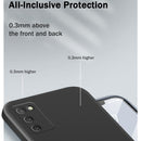 For Samsung Galaxy A02s Solid Color Imitation Liquid Silicone Straight Edge Dropproof Full Coverage Protective Case(Matcha Green)