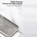 For Samsung Galaxy A71 Solid Color Imitation Liquid Silicone Straight Edge Dropproof Full Coverage Protective Case(White)