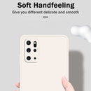 For Samsung Galaxy S20+ Solid Color Imitation Liquid Silicone Straight Edge Dropproof Full Coverage Protective Case(Matcha Green)