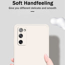 For Samsung Galaxy S20 FE Solid Color Imitation Liquid Silicone Straight Edge Dropproof Full Coverage Protective Case(White)
